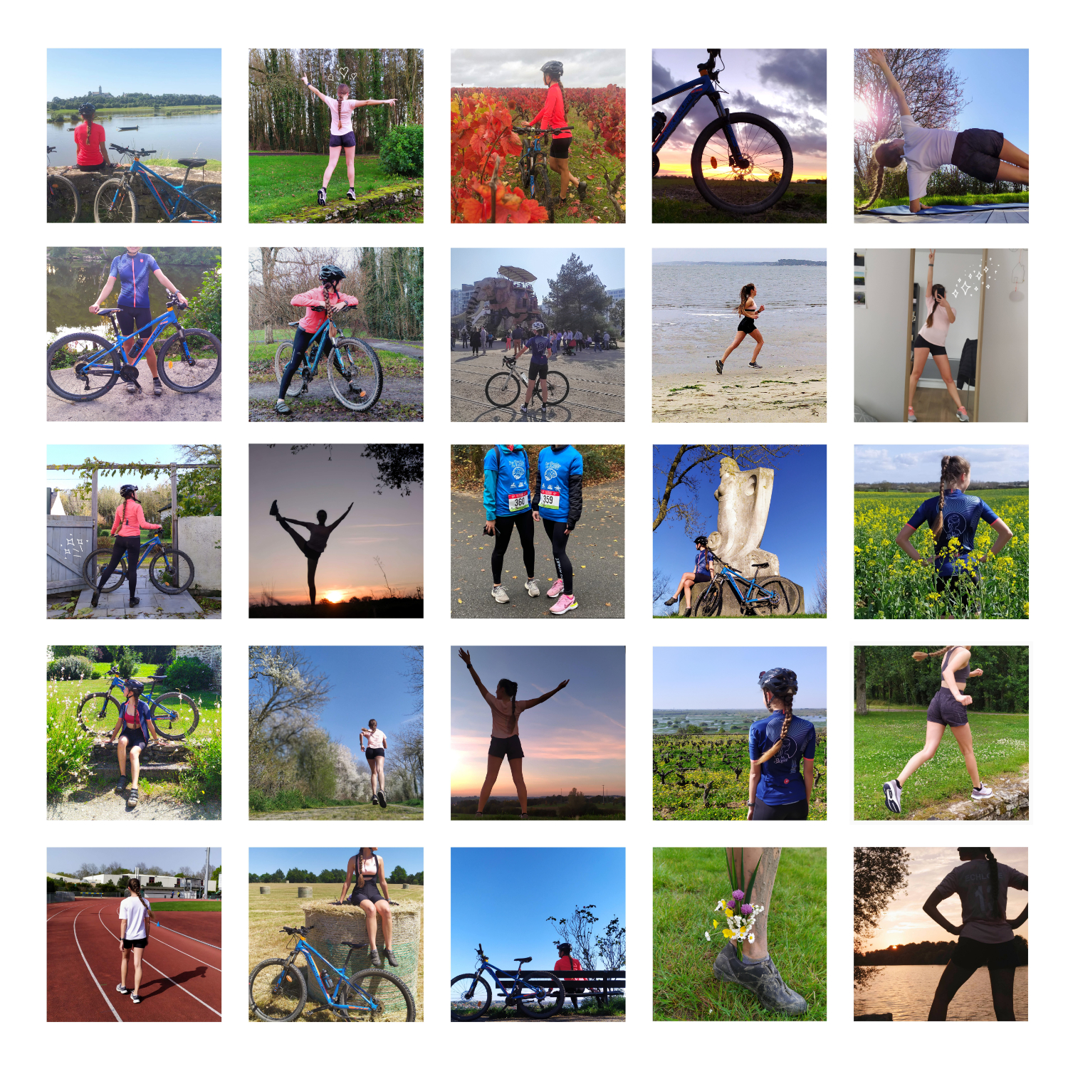 Photos publiées sur Instagram